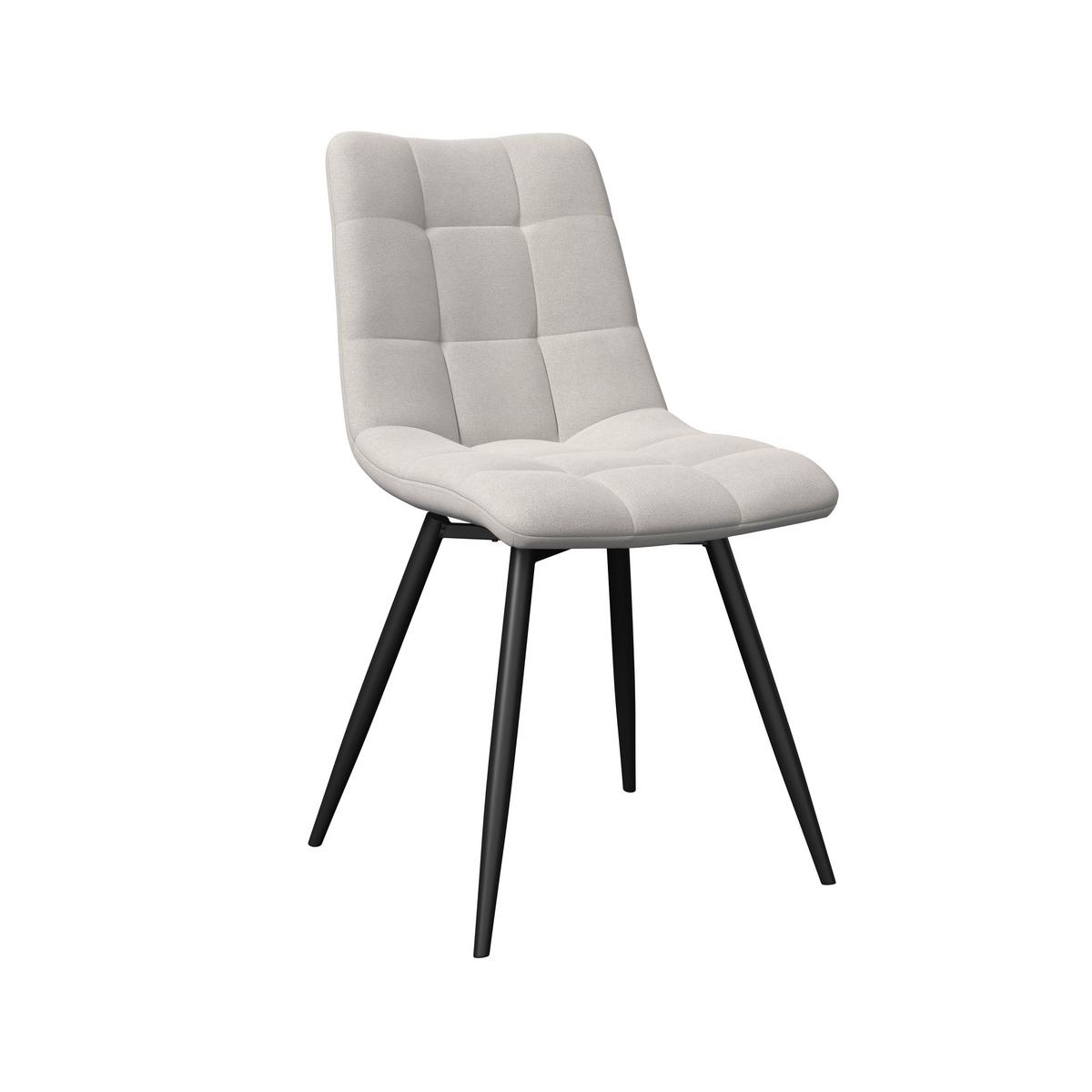 Stolička Suri SURI - čierna/svetlosivá, Modern, kov/drevo (46/88/62cm) - Bessagi Home