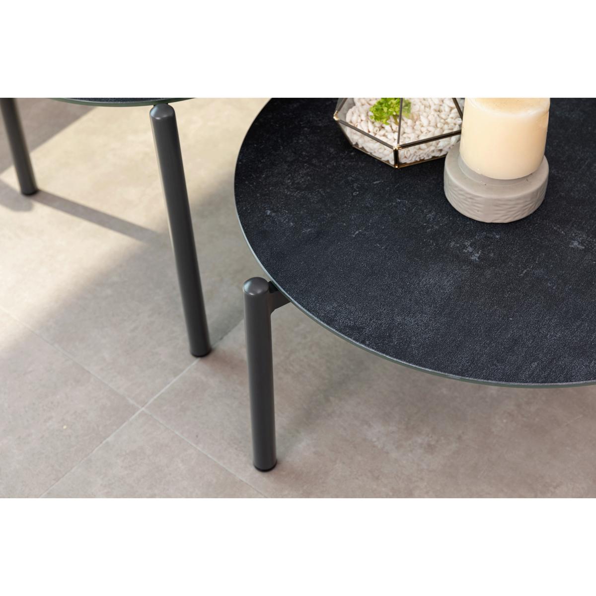 GARTENSET HAVEN - Anthrazit, MODERN, Glas/Kunststoff - Gardenson
