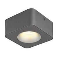 Led-strahler 43100-1 - Klar/Dunkelgrau, KONVENTIONELL, Kunststoff/Metall (11,7/11,7/5,5cm) - Globo