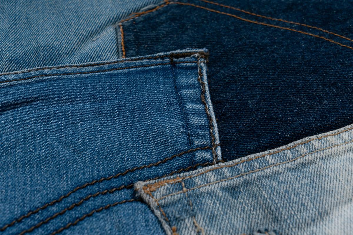 Flachwebteppich My Denim Pocke 465 Blu 160x230 - Blau, Basics, Textil (160/230cm) - Obsession