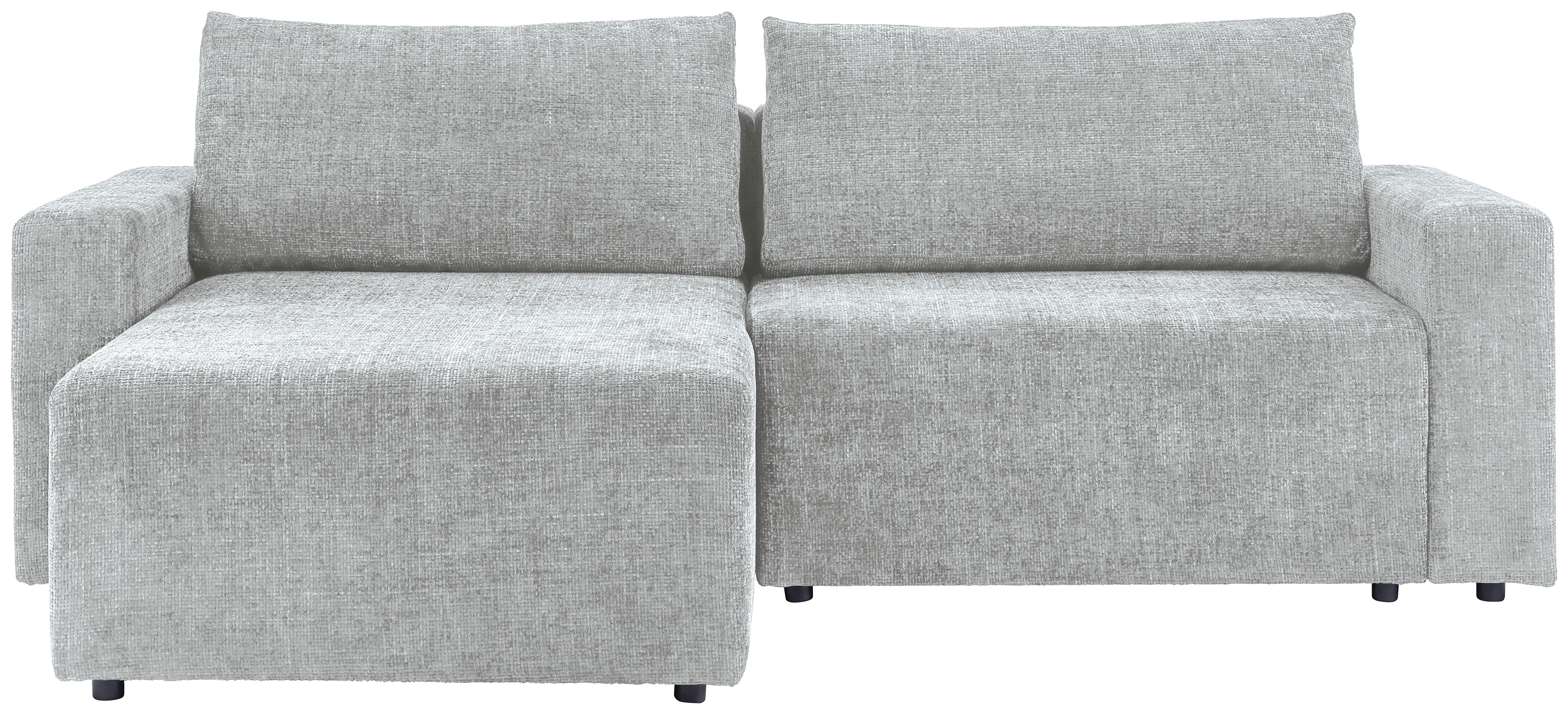 Ecksofa Dallas - Schwarz/Grau, MODERN, Holz/Kunststoff (173/258cm)
