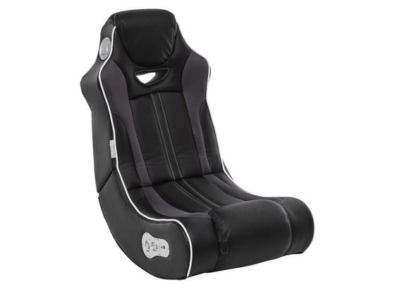 Gamingstuhl Cheater B:55 cm Schwarz/Grau - Schwarz/Weiß, Design, Textil (55/99/81cm) - Carryhome Gamingstuhl Cheater B:55 cm Schwarz/Grau - Schwarz/Weiß, Design, Textil (55/99/81cm) - Carryhome