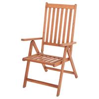 Gartenklappsessel-Set Vitoria Klappsessel - Naturfarben, MODERN, Holz (59/113/70cm) - Gardenson