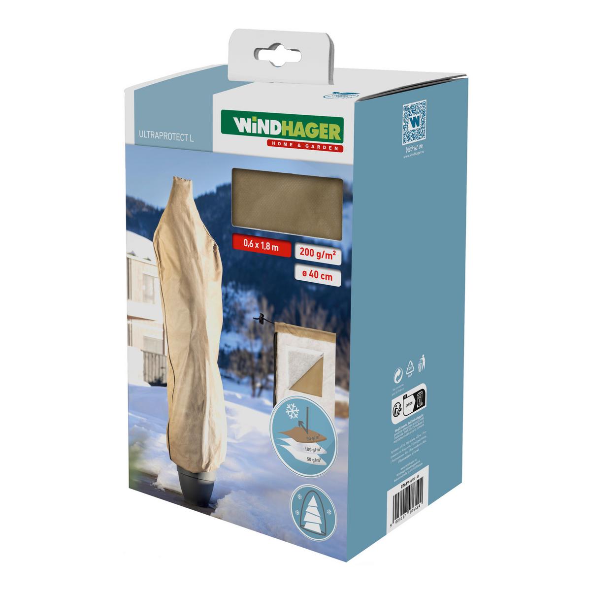 Vlieshaube Ultraprotect L 60x180 Cm - Beige, Basics, Kunststoff (60/180cm) - Windhager