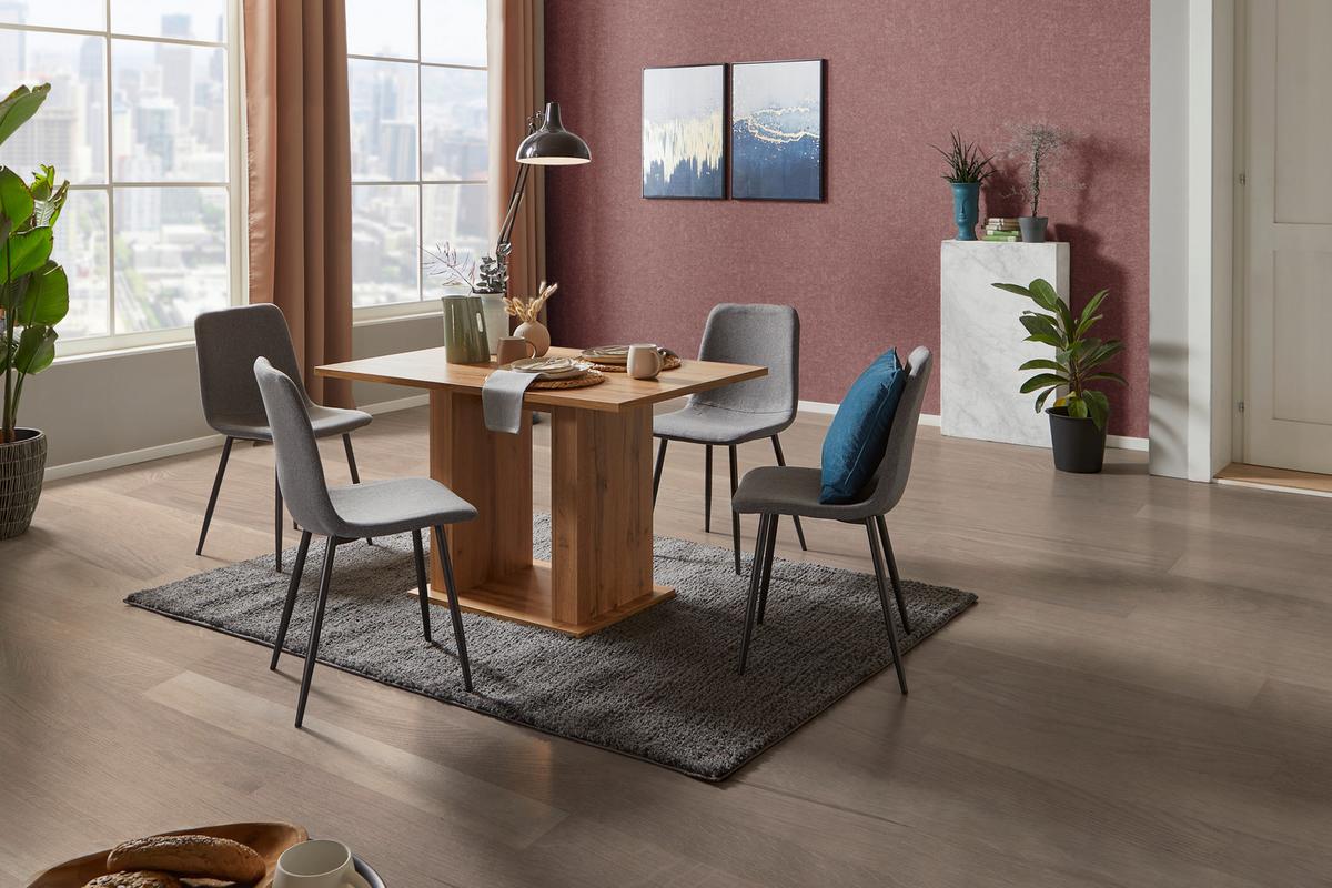 Esstisch Patrik 120x80 cm Eiche Dekor - Eichefarben, MODERN, Holzwerkstoff (120/74/80cm)