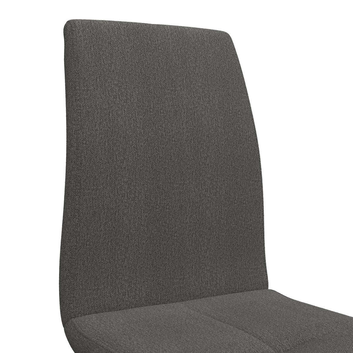 Schwingstuhl Tristan Webstoff schwarz, B: 41cm - Schwarz, MODERN, Holz/Textil (41/102/58cm) - James Wood