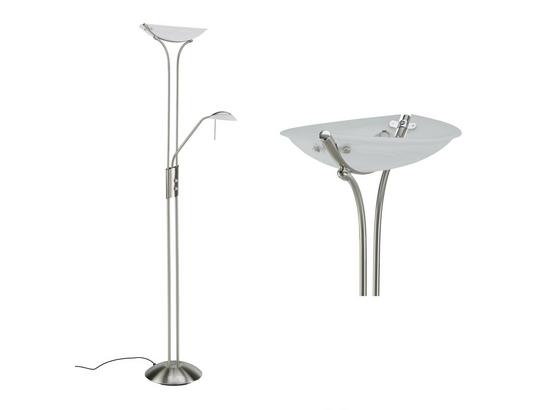 Stojacia Lampa Lupo - biela, Konvenčný, kov/sklo (30/180cm) - Mömax modern living Stojacia Lampa Lupo - biela, Konvenčný, kov/sklo (30/180cm) - Mömax modern living