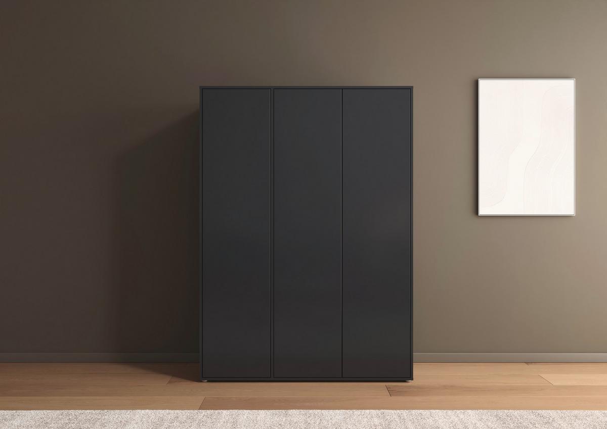 Drehtürenschrank Nabila Grau B: 140 cm - Grau, MODERN, Holzwerkstoff (140/194/53cm) - Rauch Möbel