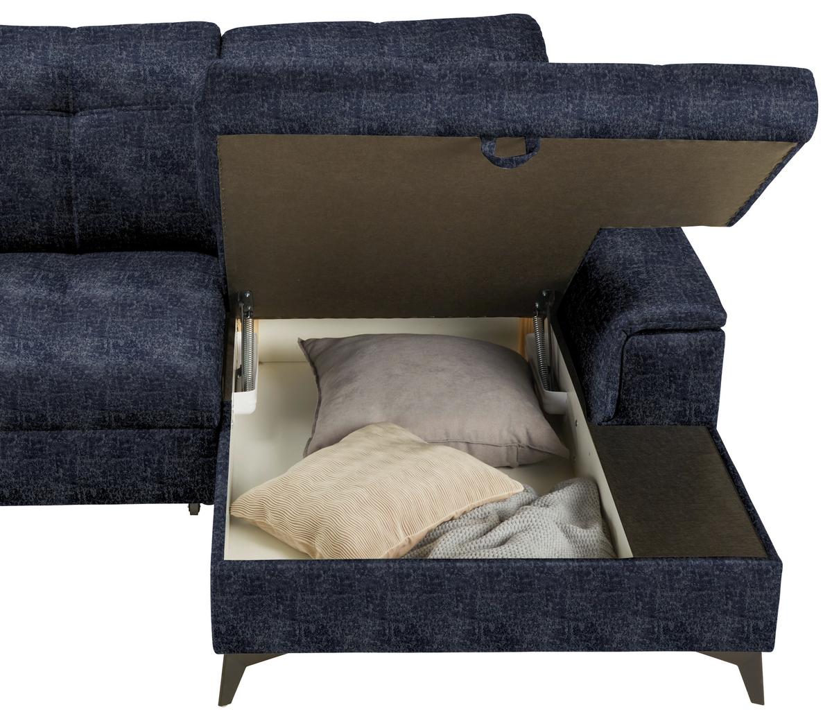 Sedacia súprava U SIERRA, pravá, antracitová INFINITY - antracitová, Modern, kov/textil (364/90-106/181-230cm) - Mömax