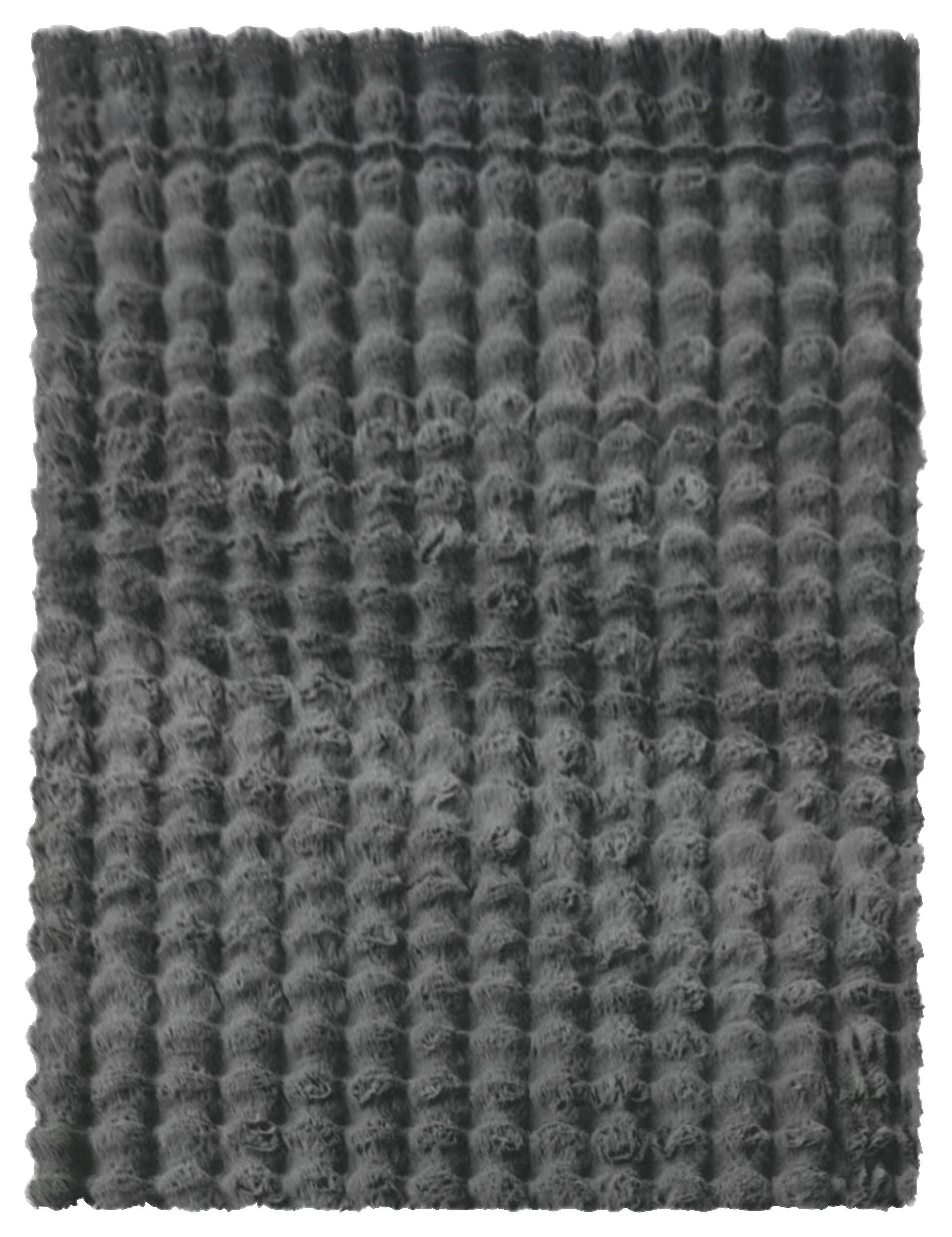 Fellteppich Marlene Anthrazit 120x160 cm - Anthrazit, ROMANTIK / LANDHAUS, Textil (120/160cm) - James Wood
