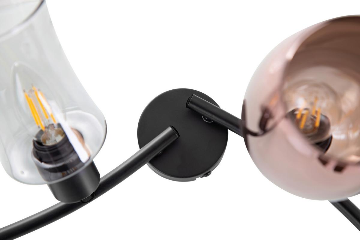 Deckenleuchte 60170408  Telesto - Braun/Grau, Trend, Glas (70/29,5/23cm) - Globo