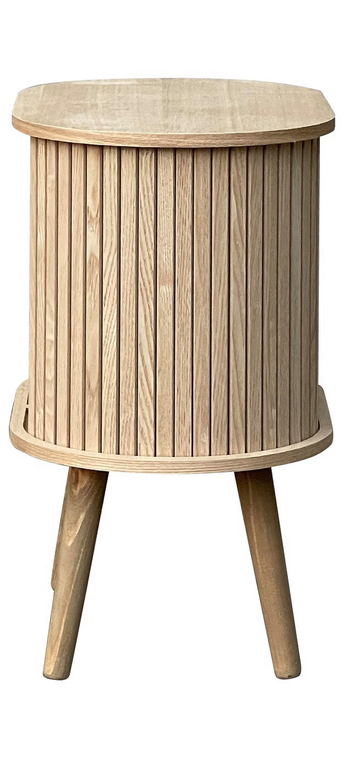 Odkládací stolek Skandy masiv/MDF - přírodní barvy, Moderní, dřevo/kompozitní dřevo (40/50/30cm) - Premium Living