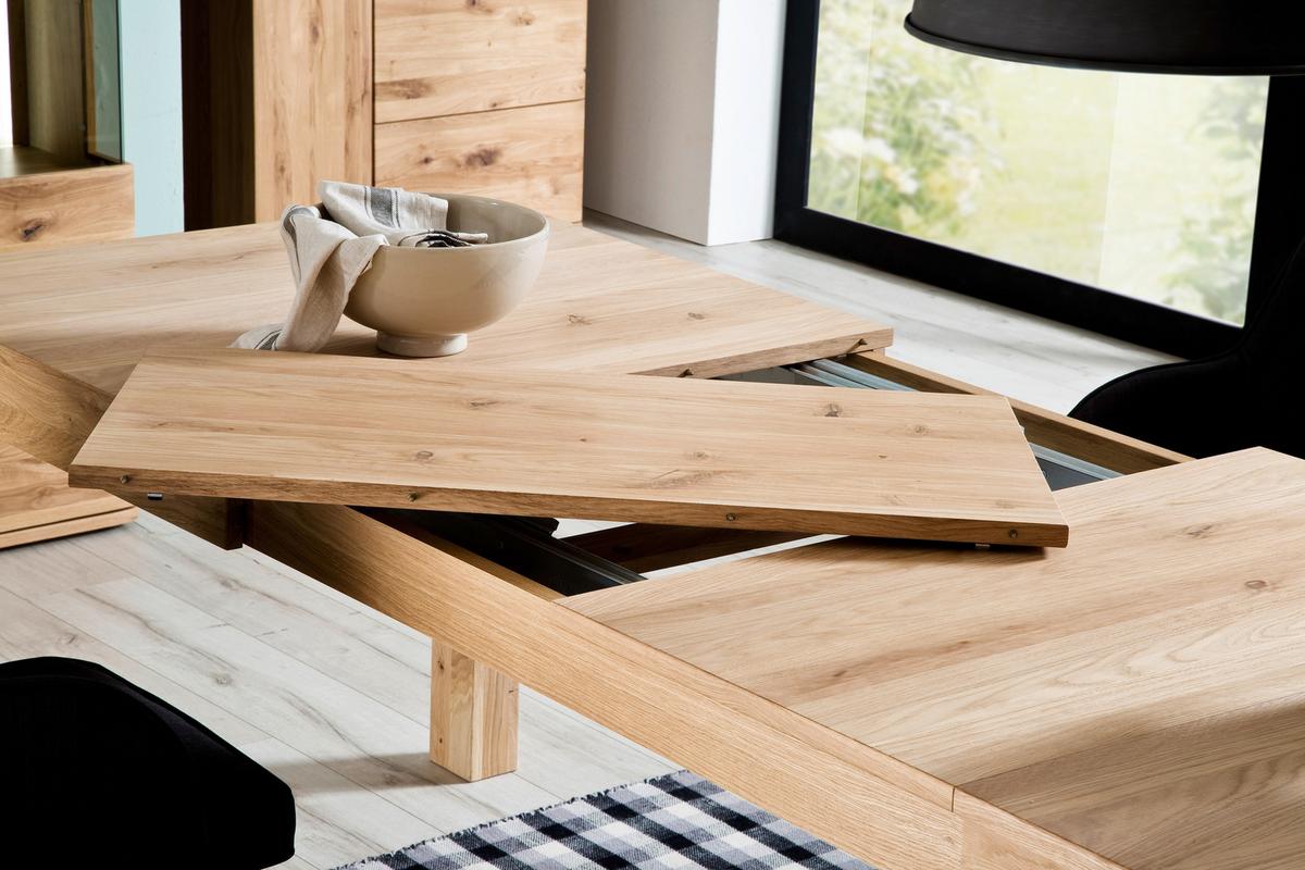 Esstisch Santori 160-260x90 Cm Eichefarben - Eichefarben, Design, Holz/Holzwerkstoff (160-260/90/77cm) - Livetastic
