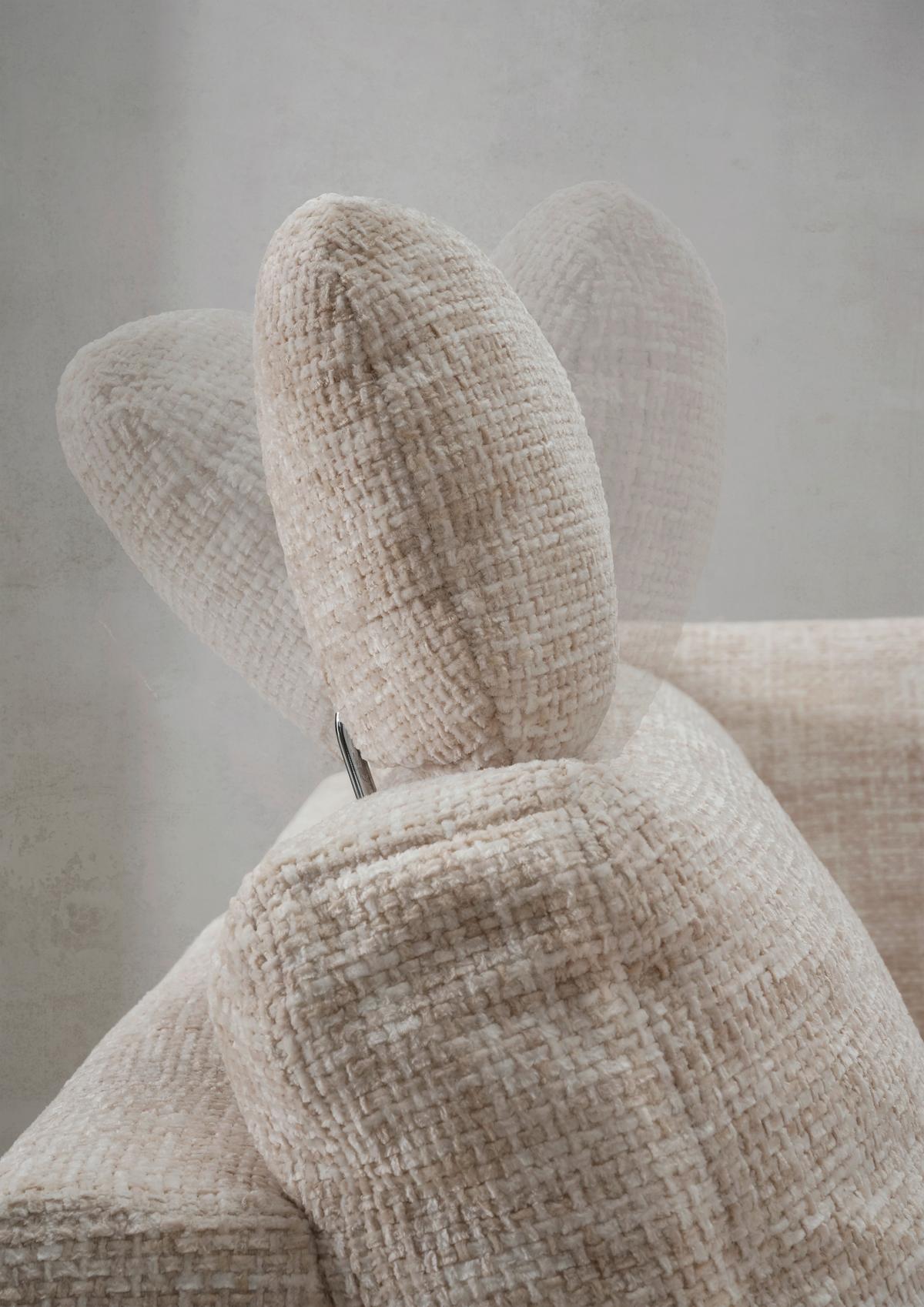 Eckschlafsofa Positano, Creme S: 206x265 Cm - Wildeiche/Creme, MODERN, Textil (206/265cm) - Livetastic