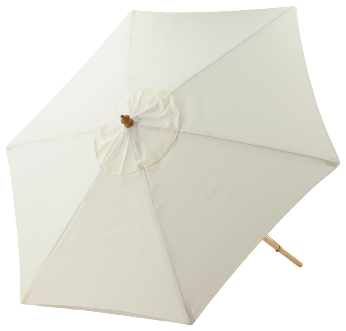 Sonnenschirm Corypho - Weiß, KONVENTIONELL (250/232cm) - Gardenson