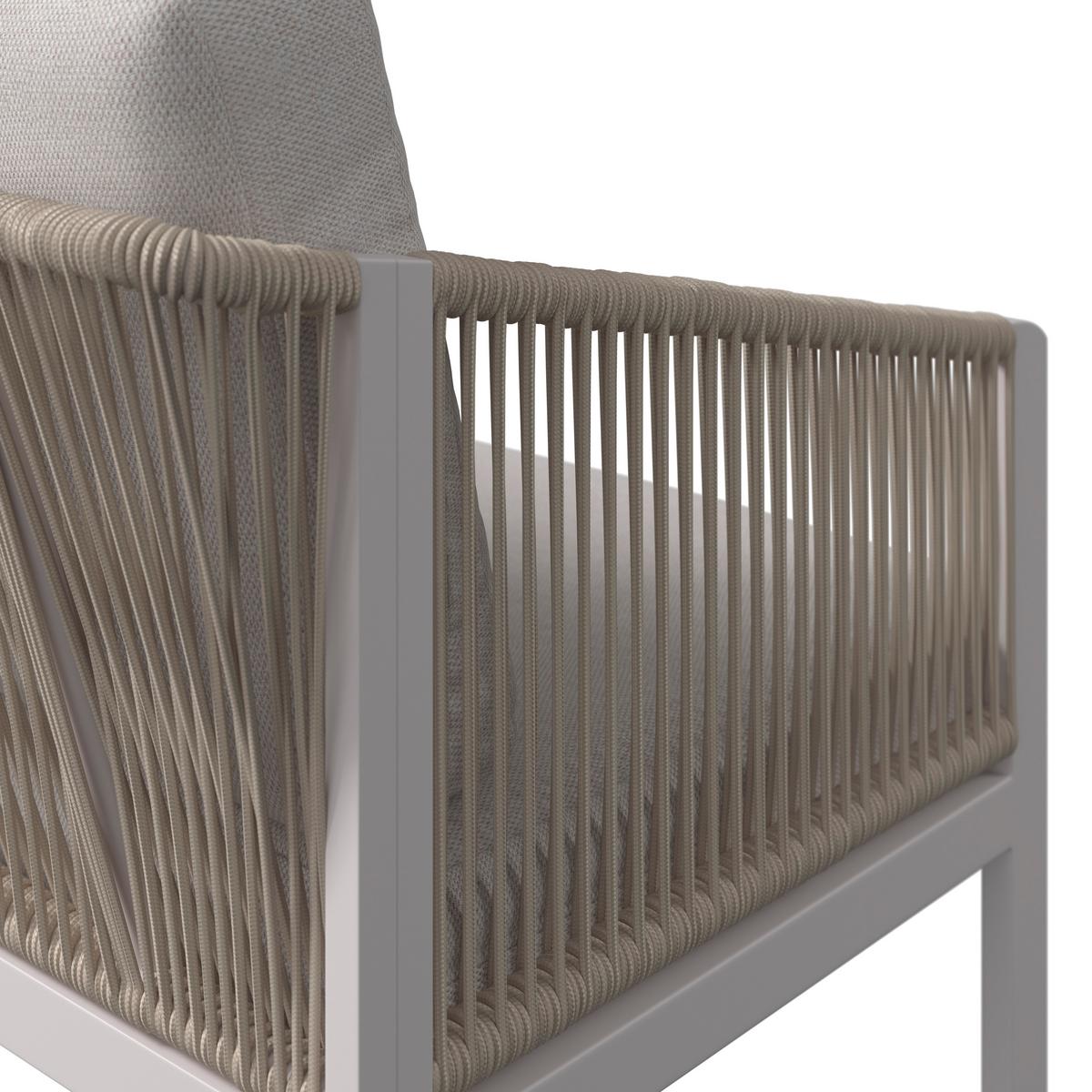 Loungesofa Palma - Beige/Hellgrau, MODERN, Kunststoff/Textil (182/67/80cm) - Beldano