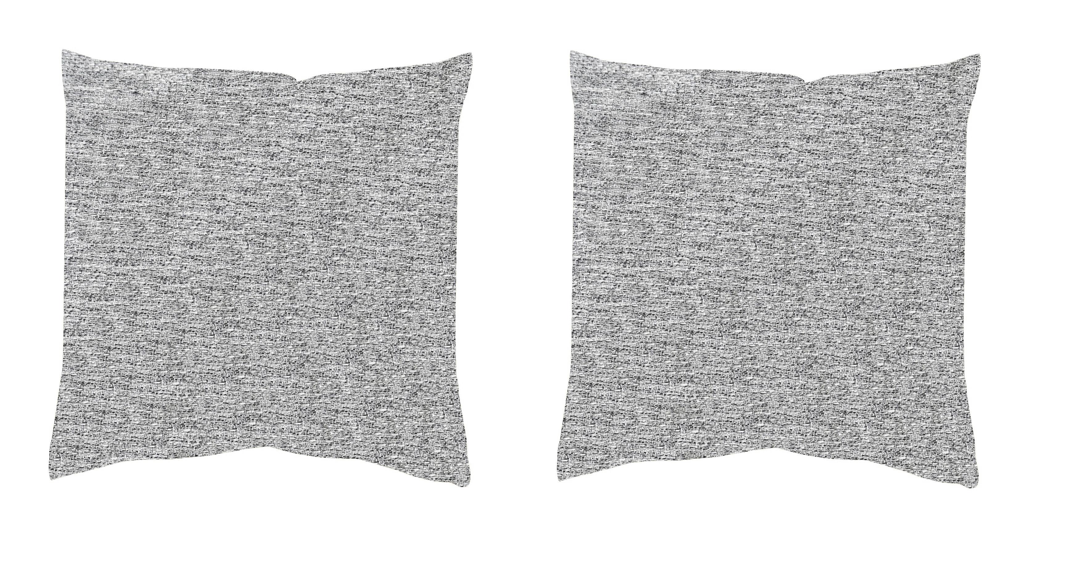Kissenhüllen-set Fjella - Grau Hochglanz, Basics, Textil (50/50cm)