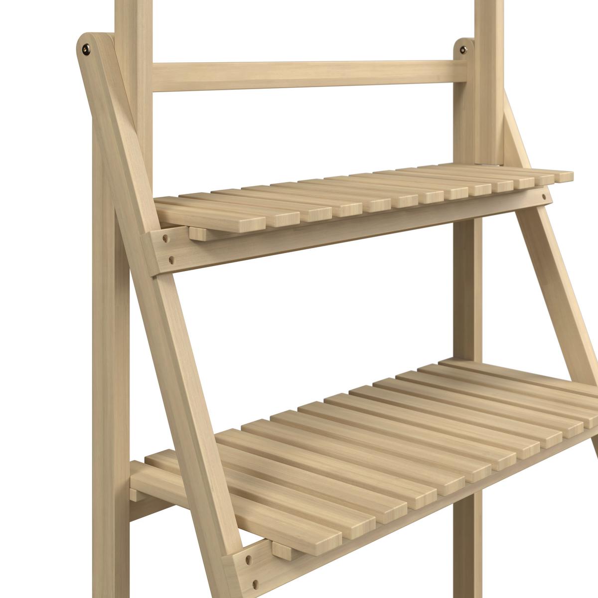 Gartenregal Lea - Akaziefarben, MODERN, Holz (69/147/40cm) - Beldano