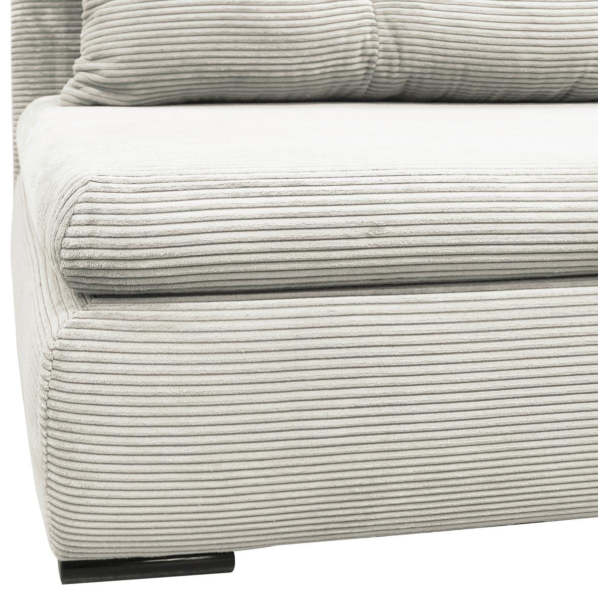 Schlafsofa mit Bettkasten Yellow B: 154 cm Cord Weiß - Schwarz/Weiß, Design, Textil (154/93/85cm) - MID.YOU