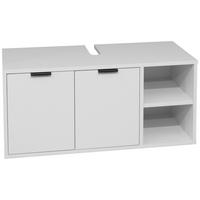 Waschbeckenunterschrank Bonnie Grau, B: 100 cm - Grau, MODERN, Holzwerkstoff (100/45/45cm) - Livetastic