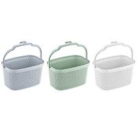 Csipesztartó Kosár Diamond - mentazöld/fehér, Basics, műanyag (15/12,5/21,7cm) - Luca Bessoni