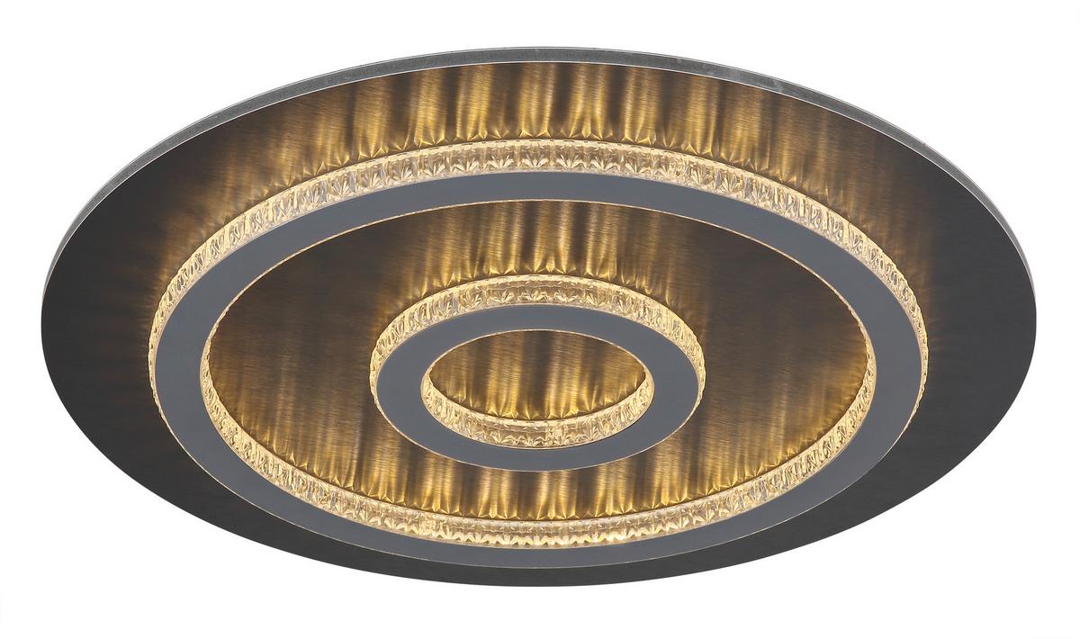 Led Mennyezeti Lámpa 48042-40a  Jayden - világosszürke/fekete, Design, műanyag/fém (45/5,5cm) - Globo