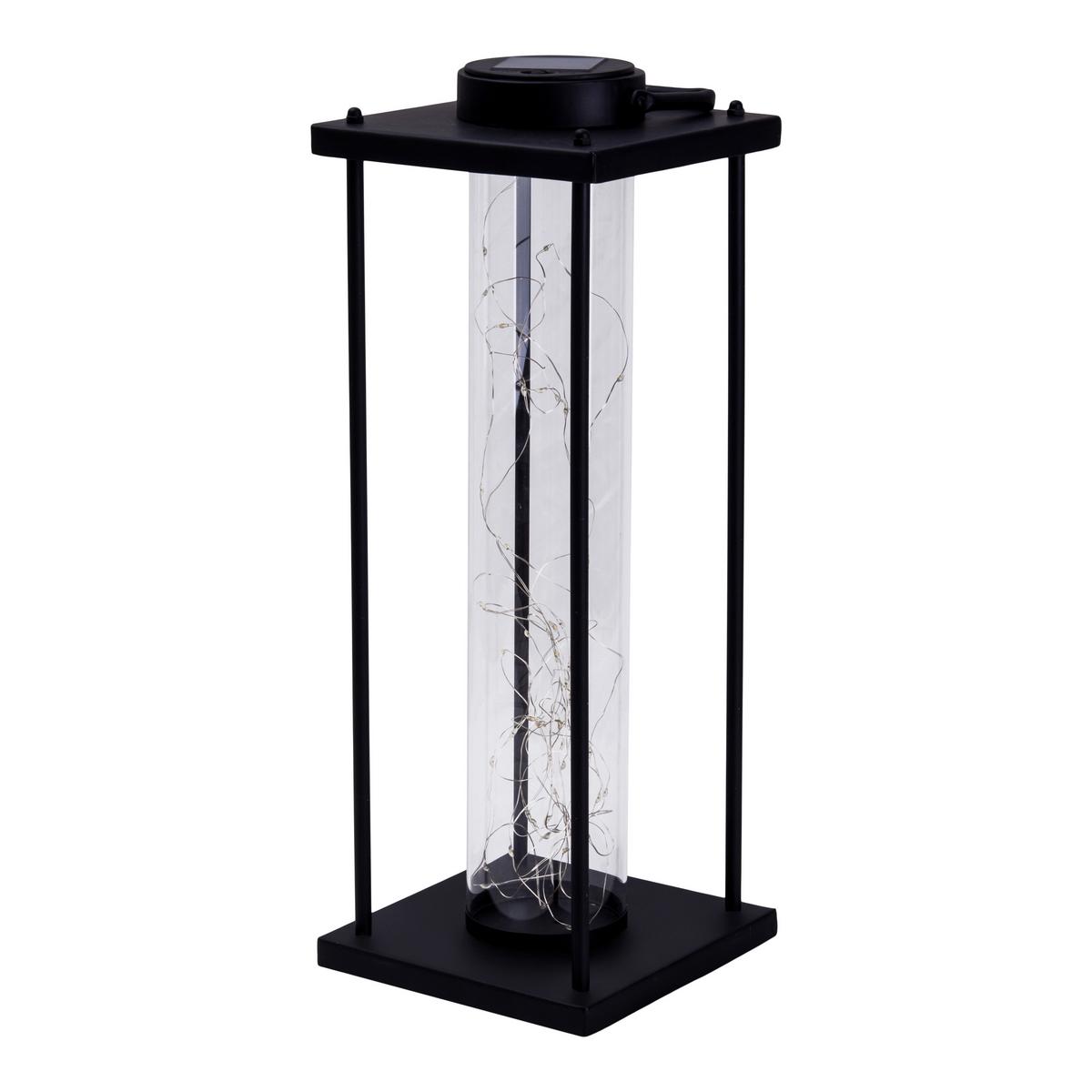 Solarleuchte 5294922 Fairylight - Klar/Schwarz, Basics, Glas/Kunststoff (16,5/16,5/51,5cm) - Näve