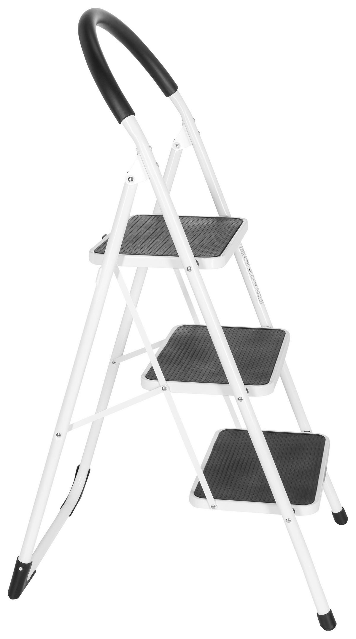 Leiter Solid W2 - Weiß, Basics, Metall (46/127,5/7cm) - MID.YOU