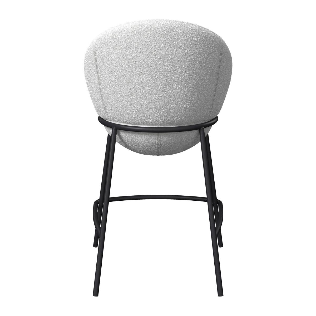 BAROVÁ ŽIDLE ZOA - černá/krémová, Moderní, kov/dřevo (50/110/58cm) - Bessagi Home