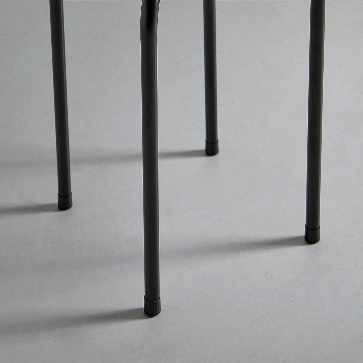 Stohovateľný stolček RAKI čierna - čierna, Konventionell, kov/kompozitné drevo (30/45cm) - Mömax