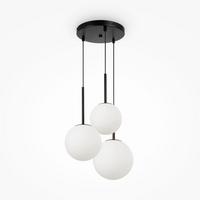 Pendelleuchte Basic Form - Schwarz/Weiß, Trend, Glas/Metall (40/180/40cm) - MAYTONI