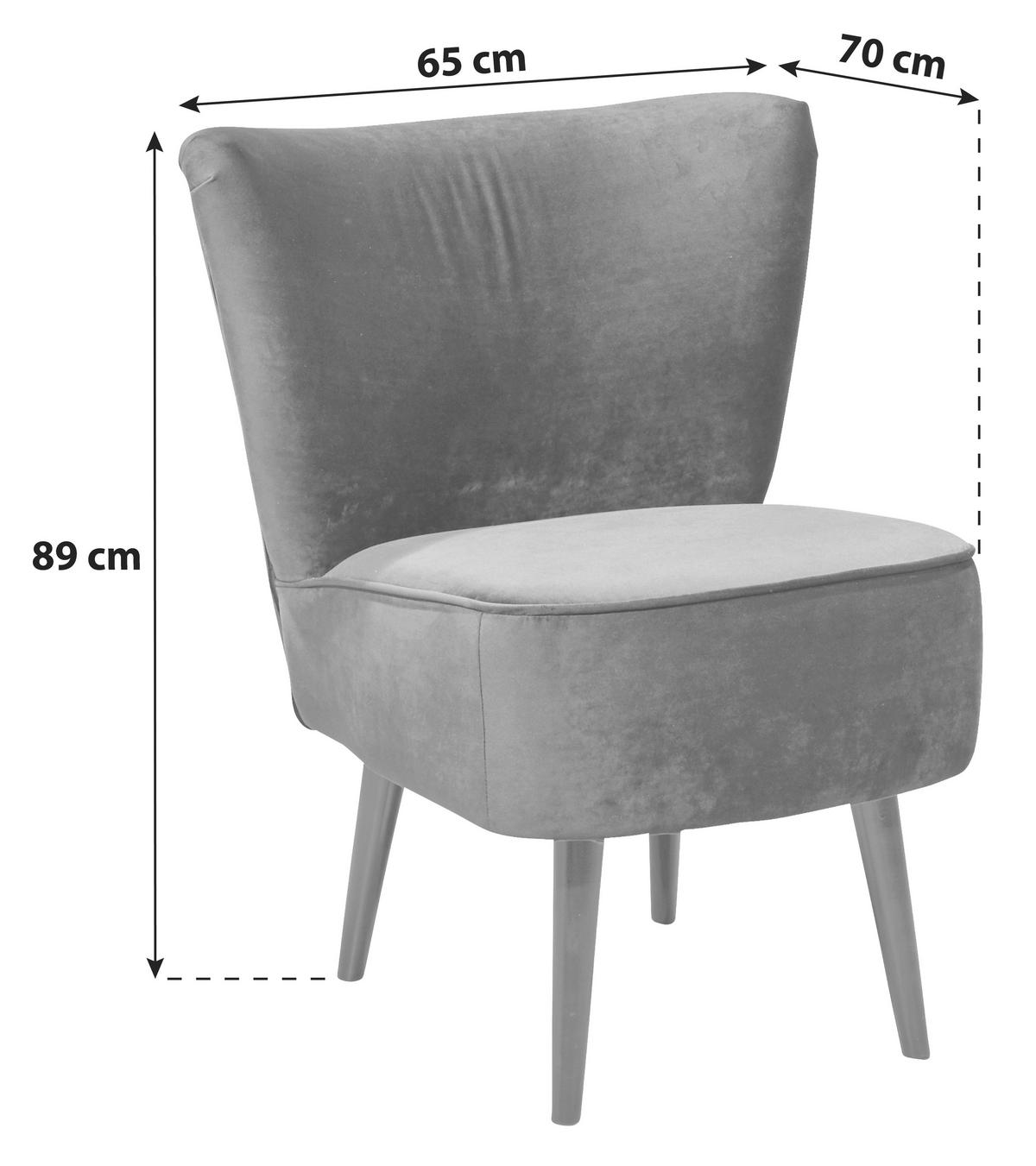 Polsterstuhl Lord Samtbezug Gold, Beine: Massivholz - Goldfarben/Schwarz, Trend, Holzwerkstoff/Textil (65/89/70cm) - MID.YOU