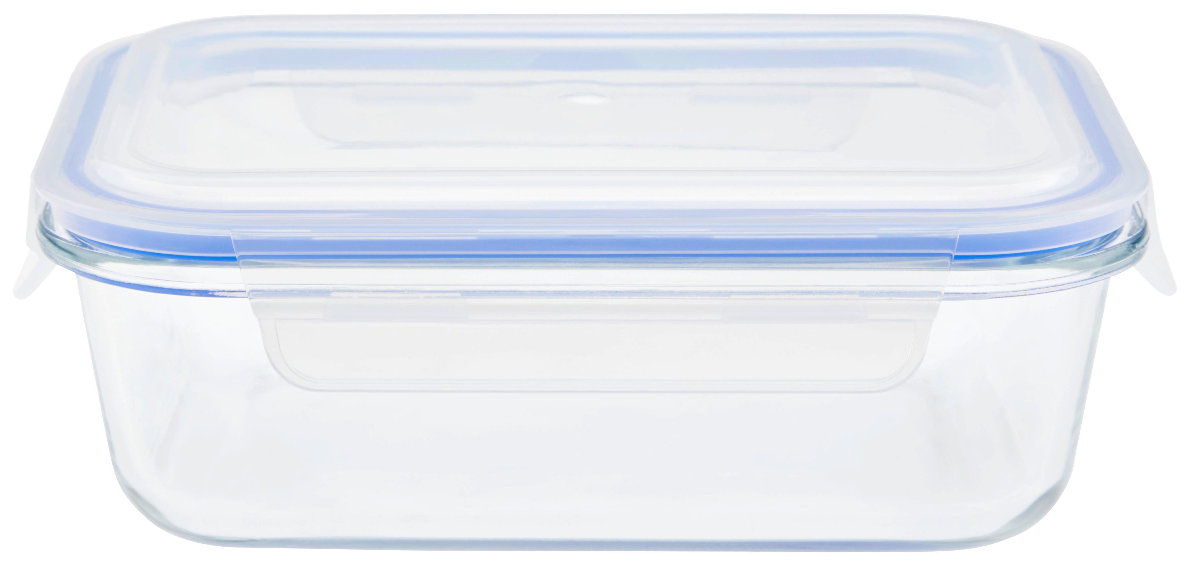 Vorratsdose Kimi - Blau/Klar, Basics, Glas/Kunststoff (19,8/14,8/5,8cm) - James Wood