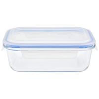 Vorratsdose Kimi - Blau/Klar, Basics, Glas/Kunststoff (19,8/14,8/5,8cm) - James Wood