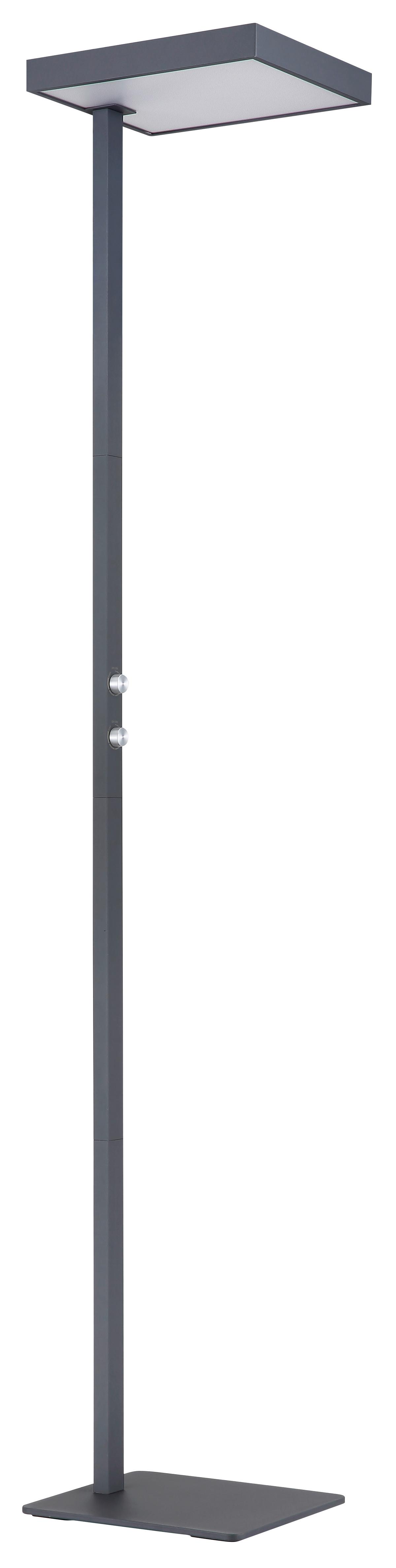 Led-stehleuchte Drehdimmer - Klar/Silberfarben, Design, Kunststoff/Metall (40/28/184,8cm) - Globo