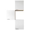 Küchenoberschrank Merle Weiß/Eiche Dekor B:100cm - Eichefarben/Weiß, Basics, Holzwerkstoff (100/168,3/34,6cm) - Respekta