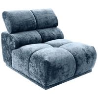 Sofaelement Chani Blau, B: 81 cm - Blau, MODERN, Textil (81/86/113cm) - MID.YOU