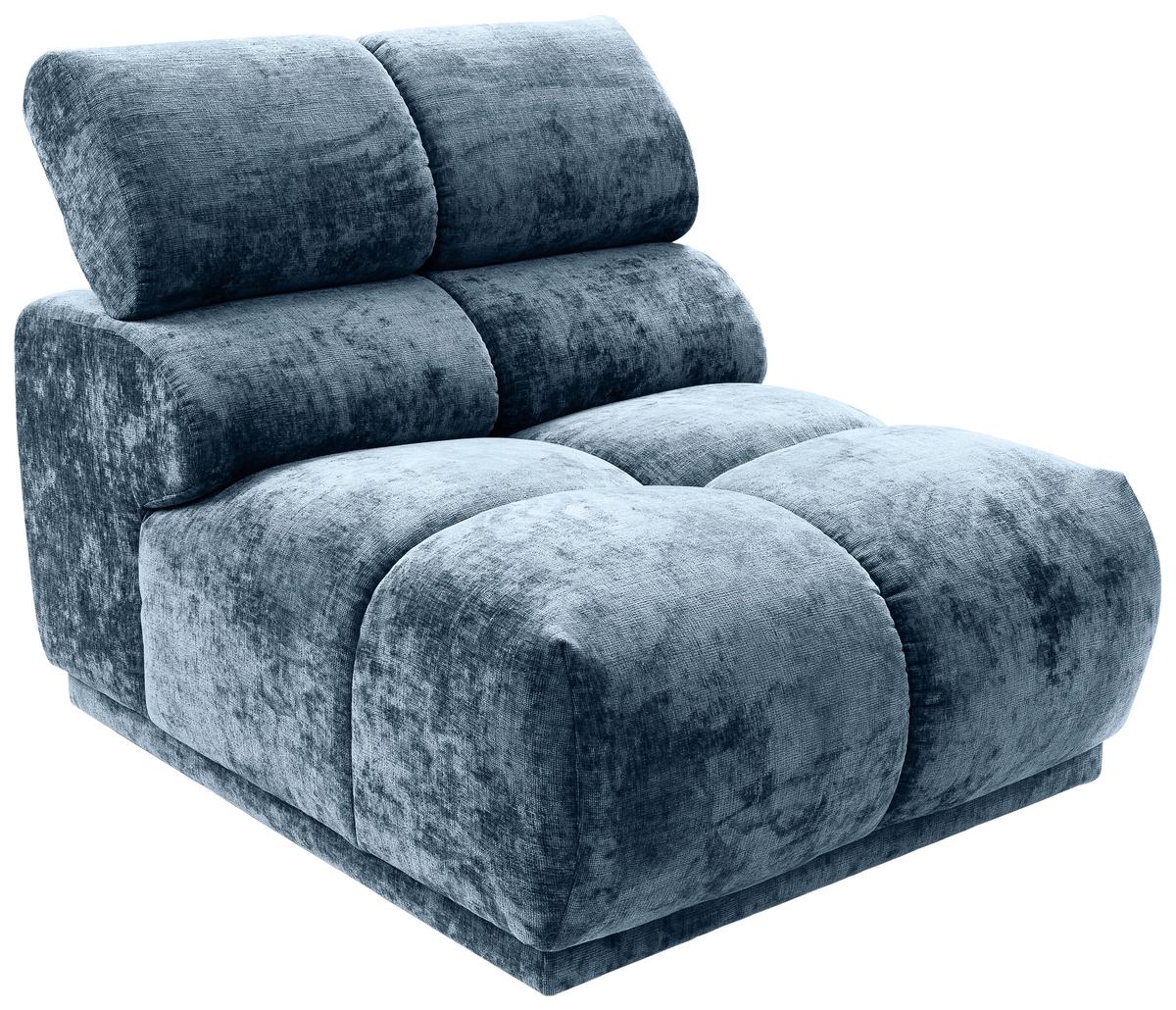 Sofaelement Chani Blau, B: 81 cm - Blau, MODERN, Textil (81/86/113cm) - MID.YOU