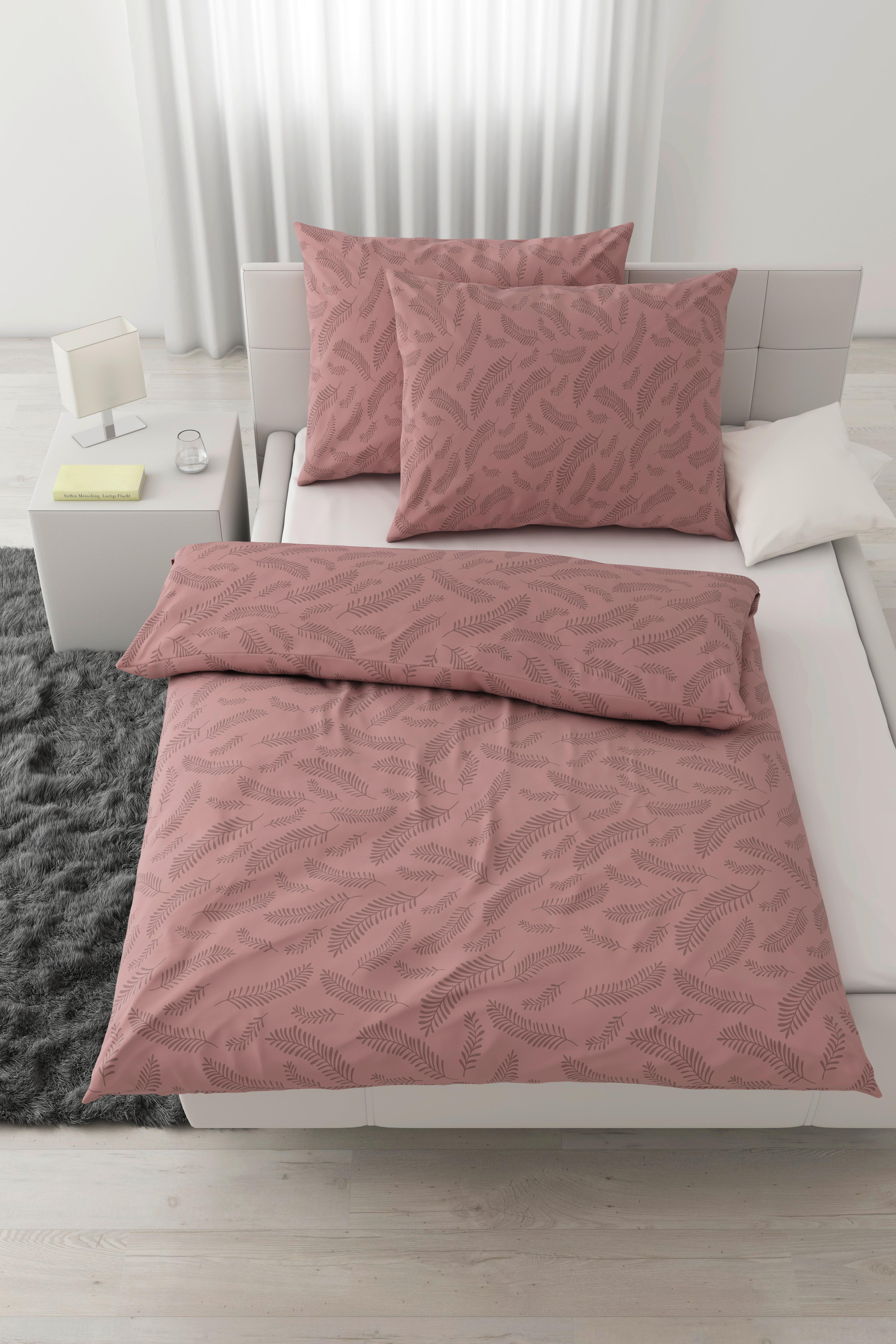 Povlečení Ferns XXL, 70/90 140/200cm - světle fialová, Moderní, textil (200/220cm) - Mömax