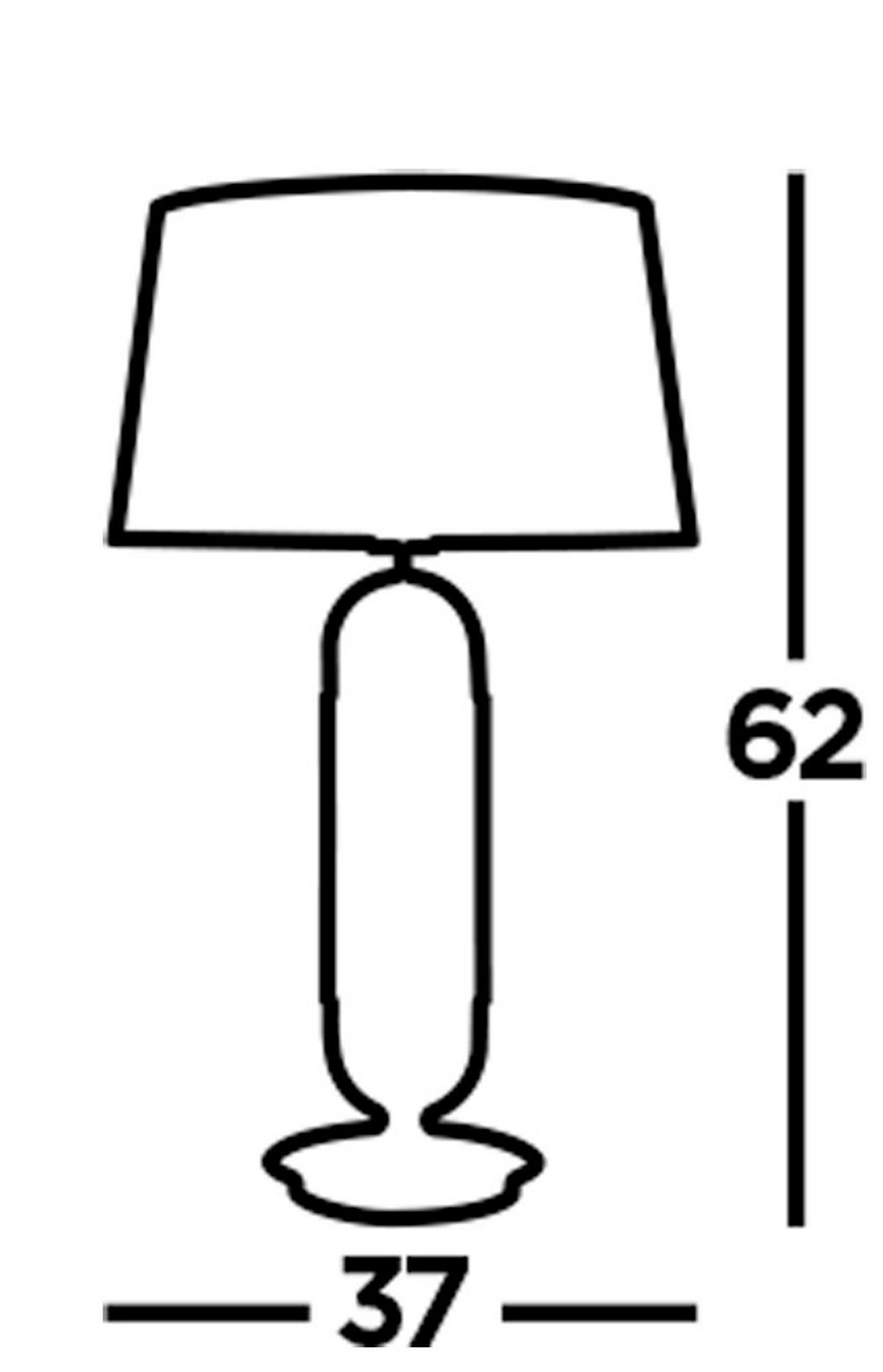 Tischleuchte Jazz Eu41431sb - Messingfarben/Schwarz, LIFESTYLE, Textil/Metall (37/37/63cm)