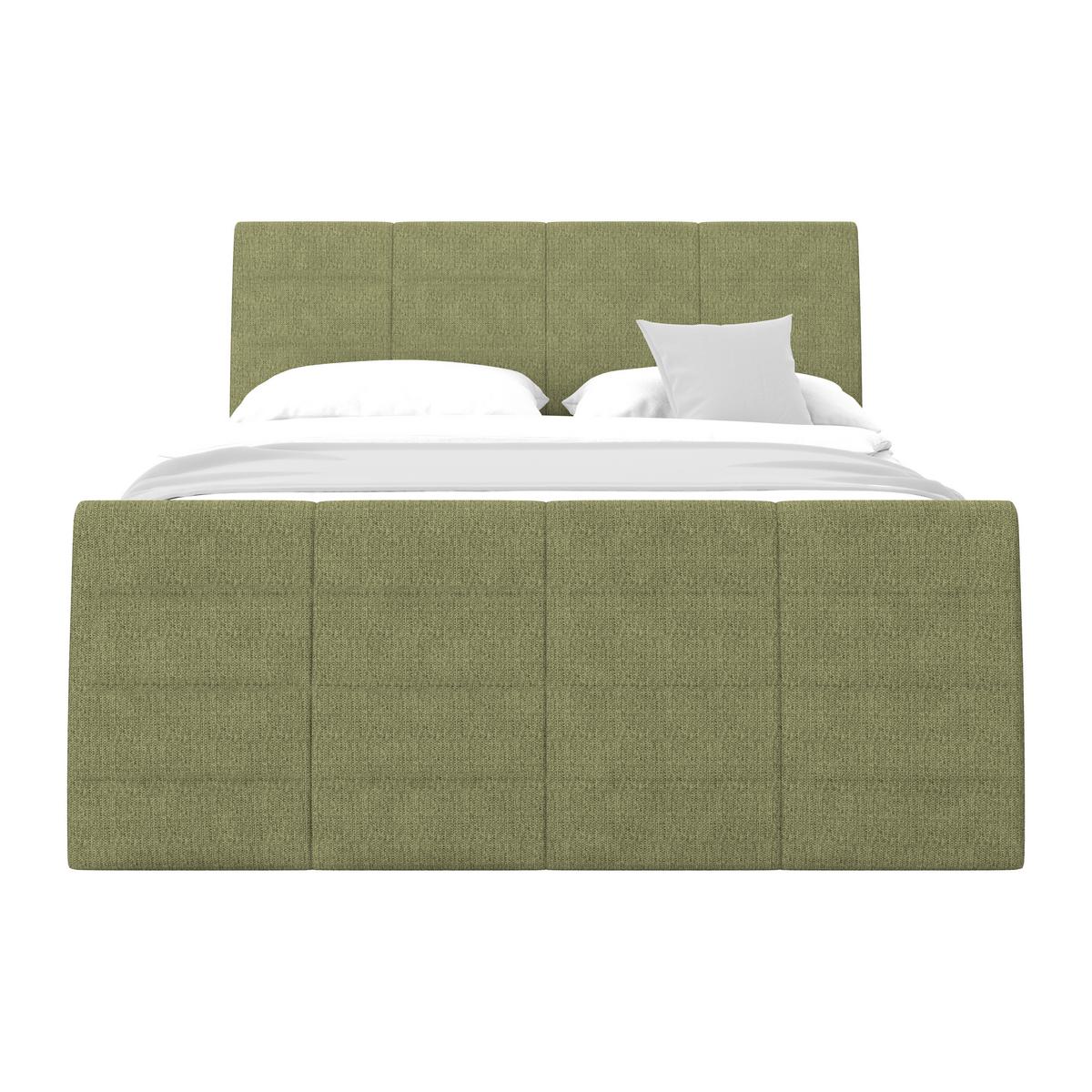 Boxspringbett Libra - Schwarz/Grün, KONVENTIONELL, Textil (160/200cm)