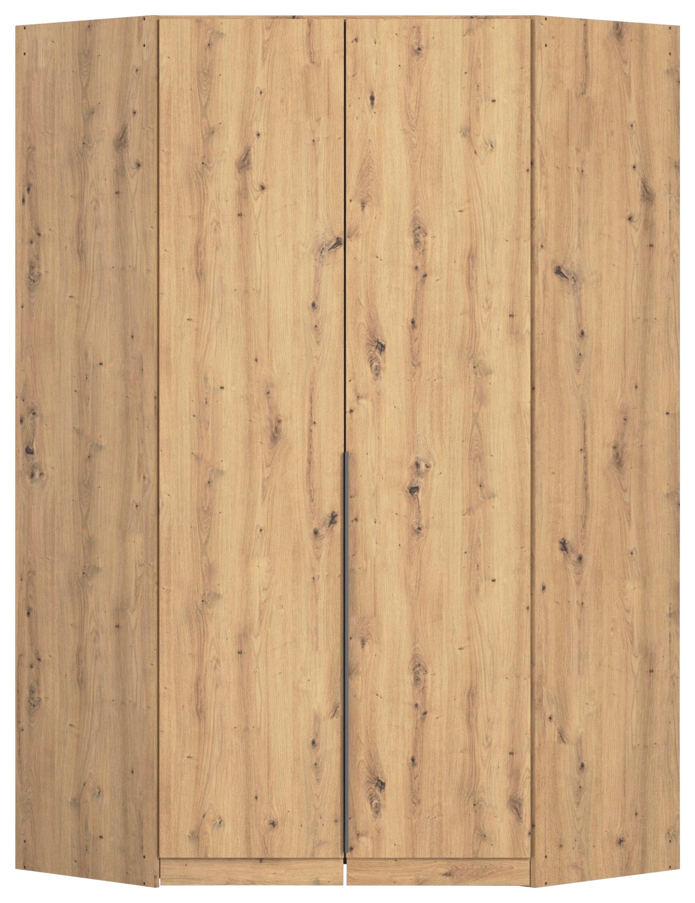 Eckkleiderschrank Alabama Eiche Dekor B: 117 Cm - Eiche Artisan, MODERN, Holzwerkstoff (117/229/117cm) - Rauch Möbel