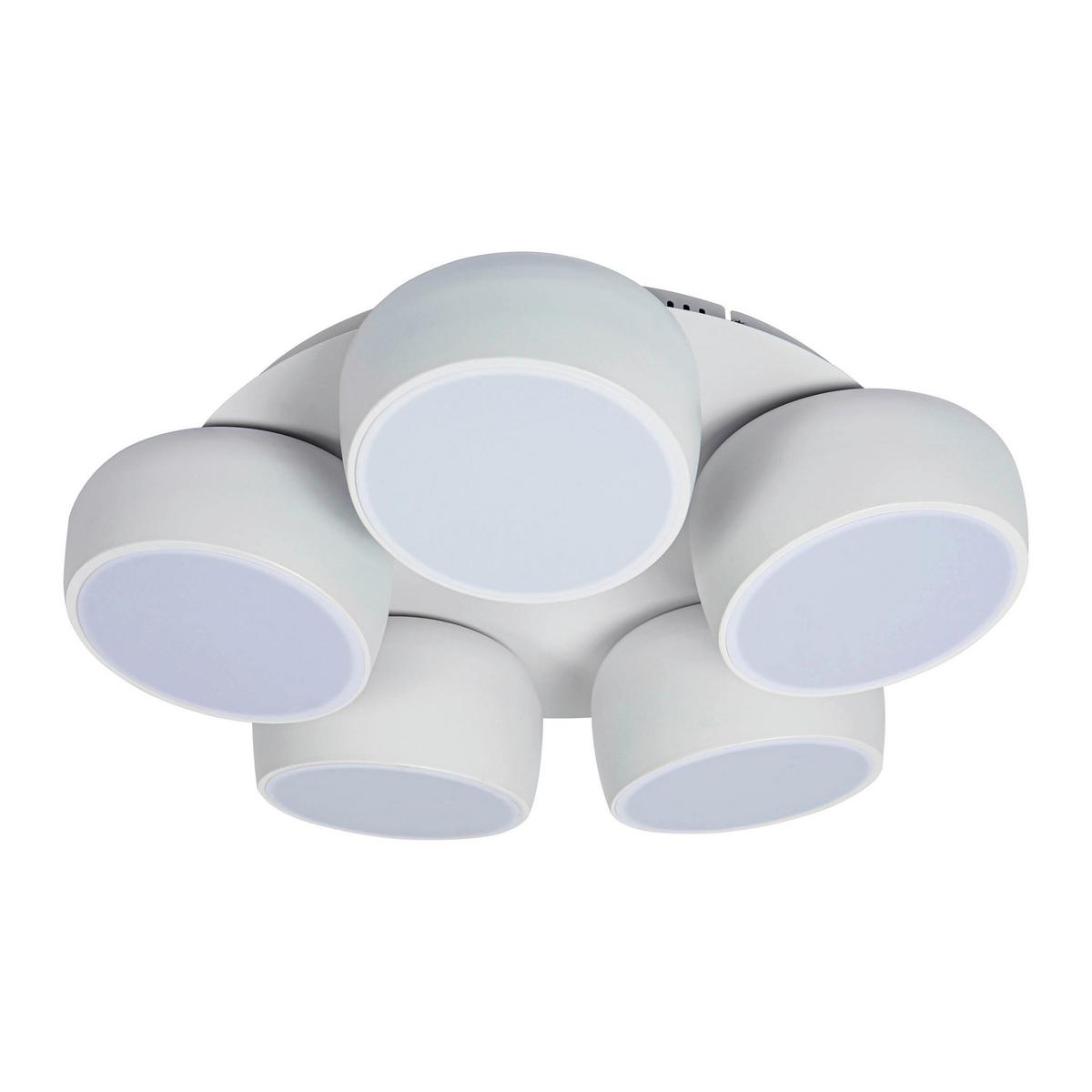 LED-Deckenleuchte Memory-Funktion - Weiß, Design, Kunststoff/Metall (60/60/15,1cm) - Näve