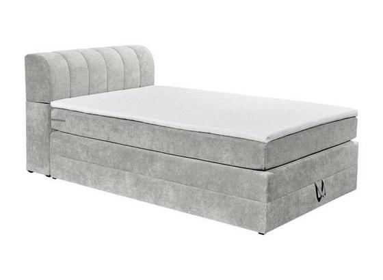 Boxspringbett mit Bettkasten& Topper 140x200cm Bilbao, Grau - Schlammfarben/Schwarz, KONVENTIONELL, Holzwerkstoff/Textil (140/200cm) - Carryhome Boxspringbett mit Bettkasten& Topper 140x200cm Bilbao, Grau - Schlammfarben/Schwarz, KONVENTIONELL, Holzwerkstoff/Textil (140/200cm) - Carryhome