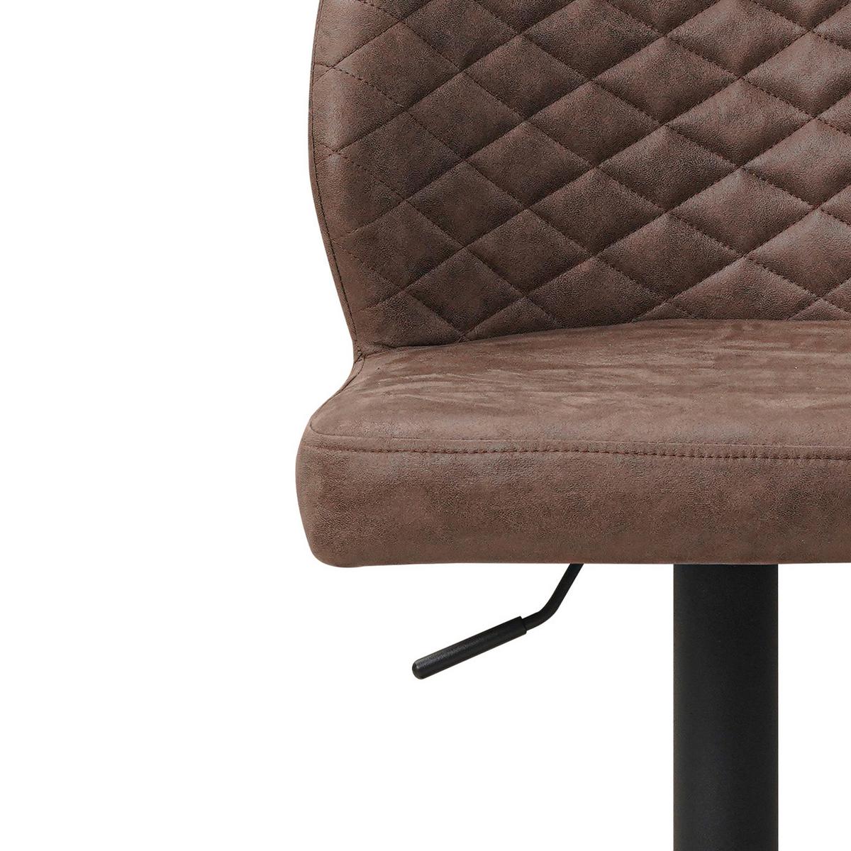 Barhocker-set Grayson - Taupe/Schwarz, KONVENTIONELL, Textil/Metall (42/114/52cm) - MID.YOU