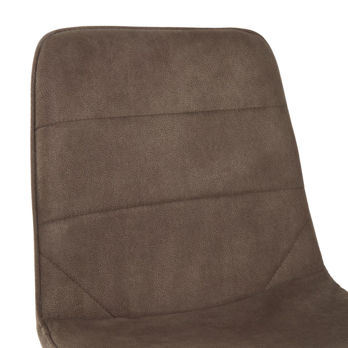 Stuhl Losanna - Taupe/Schwarz, MODERN, Textil/Metall (47/84/52cm) - Livetastic