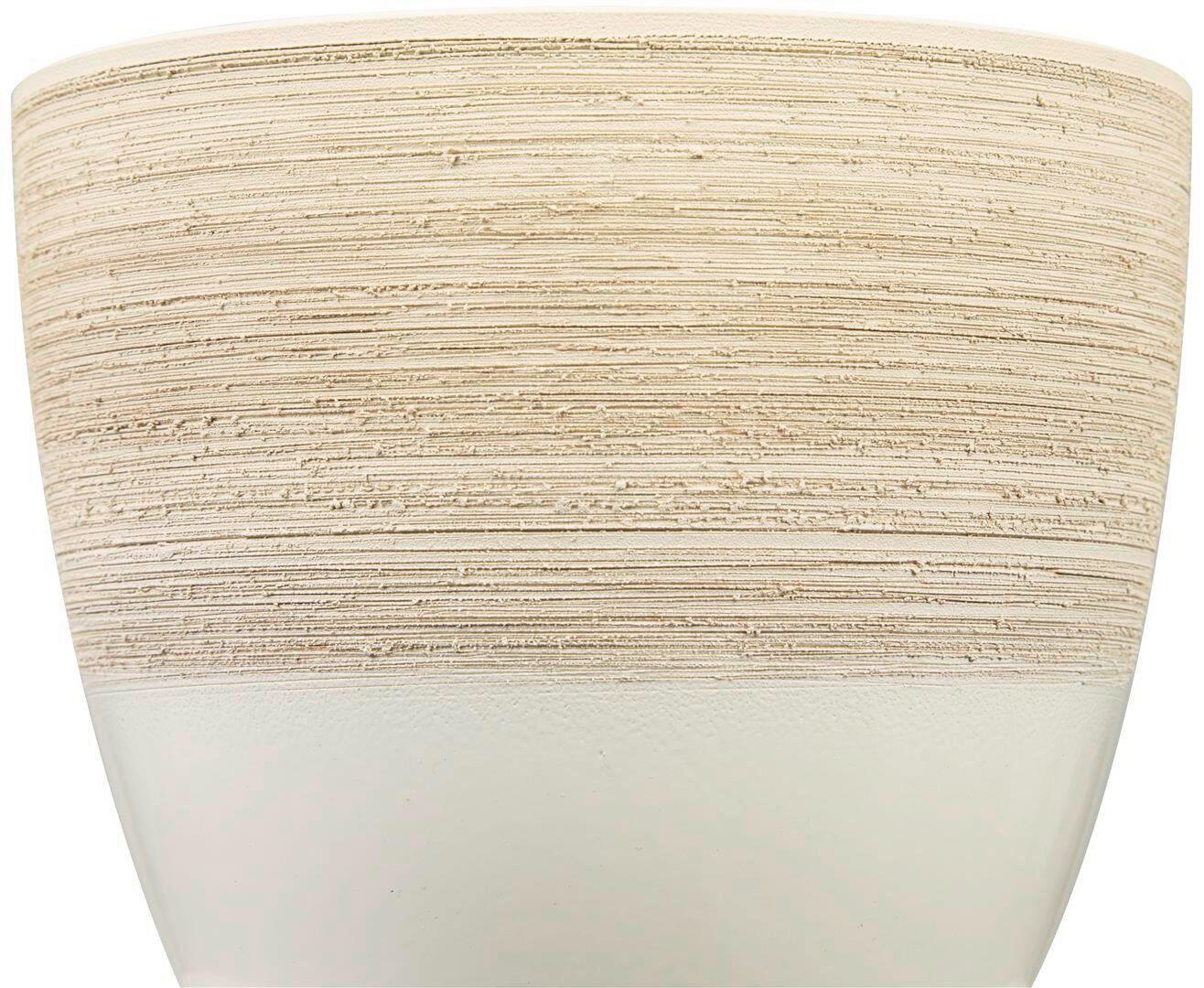 Kaspó Krém - krémszínű, kerámia (11/11/10cm)