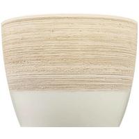 Kaspó Krém - krémszínű, kerámia (11/11/10cm)