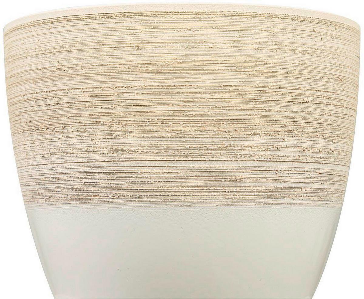 Kaspó Krém - krémszínű, kerámia (11/11/10cm)