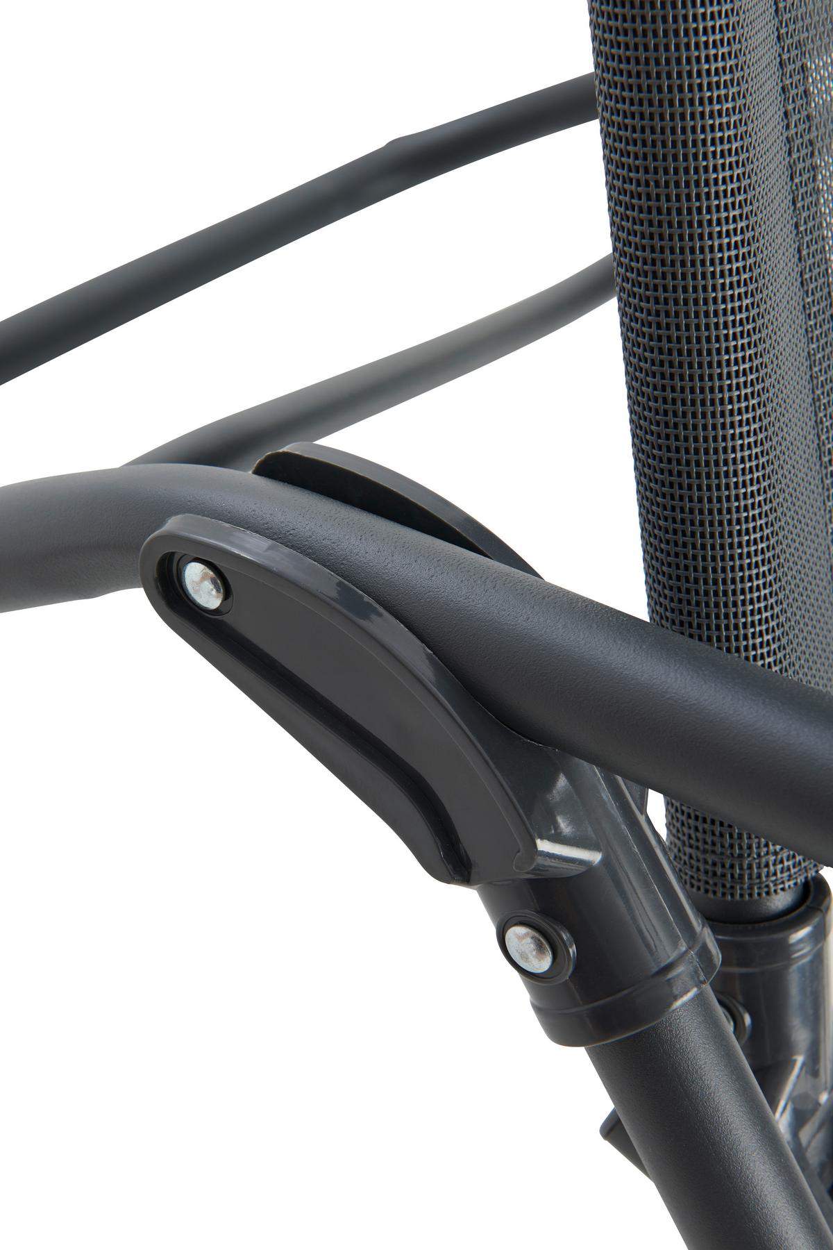 Bäderliege Sophie Aus Kunststoff/stahl, Klappbar - Grau, KONVENTIONELL, Kunststoff/Textil (145/98/59cm) - Ondega